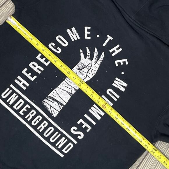 Here Come The Mummies Underground Band Black Hoodie Sweatshirt Sz L Funk Rock - Picture 7 of 8